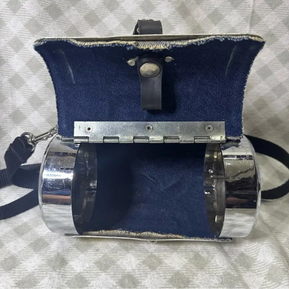 Rare Little Earth Florida License Plate Harley Davidson Barrel Purse Handbag - Picture 2 of 8